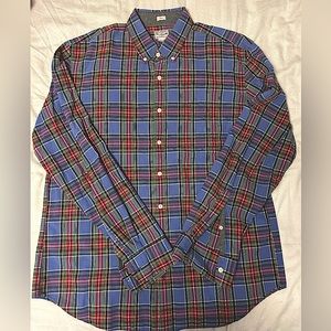 J. Crew plaid buttondown. | XLT, tall. | GUC.